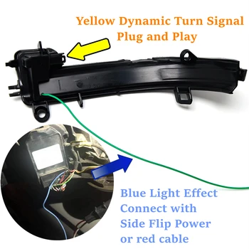 LED Dinamik Dönüş Sinyali Yan Ayna Sıralı gösterge ışığı BMW İçin 1 2 3 4 Serisi X1 F20 F21 F22 F30 F31 F34 F32 E84 i3