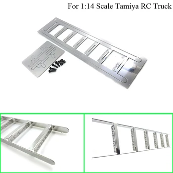 Metal Simülasyon Merdiven Dekorasyon için 1/14 Tamiya RC Kamyon Römork Damperli Scania MAN Benz Actros Volvo Araba Dıy Parçaları