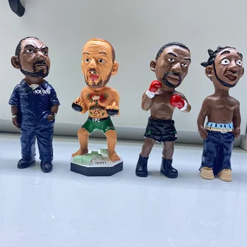 Mini Rapçi Boxer Figürleri Reçine Heykel Ev Süsler Sokak Rap Hip Hop Odası Dekor Parti Dekorasyon Hediyeler Koleksiyonu Modeli