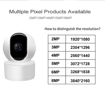 N_eye wifi güvenlik kamerası 8MP 4K IP Kapalı PTZ bebek izleme monitörü Gece Görüş Cihazı Video Mini Gözetim 360° IP Kamera