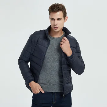 NewBang Marka erkek Pamuklu Ceket Ultra Hafif pamuklu ceket Erkekler Kapşonlu Su Geçirmez Sıcak Hafif Palto Taşıma Çantası İle