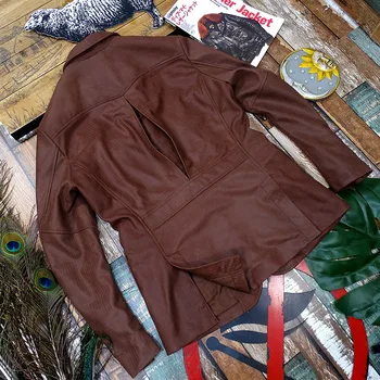 Norfolk tüvit Ceket Norfolk balıksırtı süet koyun derisi deri ceket