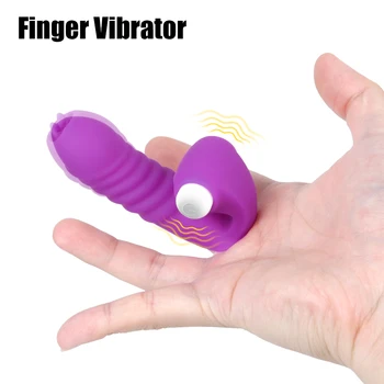 OLO Klitoris Stimülatörü Seks Oyuncakları Kadınlar için G-spot Yetişkin Ürünleri Mini Parmak Vibratör Dil Masajı Vajina Stimülasyon