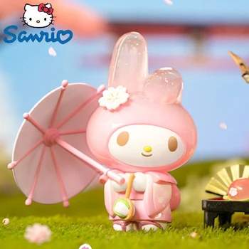 Orijinal Sanrio Şekil Çiçeği Ve Wagashi Serisi Pompompurin Mymelody Kuromi Cinnamoroll Aksiyon Figürleri Modeli Bebekler Çocuk Oyuncak