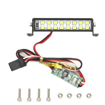 RC ışık çubuğu 16 LED aydınlatma kiti RC Araba için TRX4 Eksenel SCX10 Arrma Redcat HSP HPI 1/10 1/8 Ölçekli Kaya Paletli Kamyon