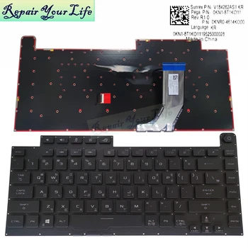 RGB G512 Kore dizüstü klavyesi arkadan aydınlatmalı ASUS ROG G531 G531GW G512L G15 pc klavyeler renkli açık mavi Yeni 0KNR0 4613KO00