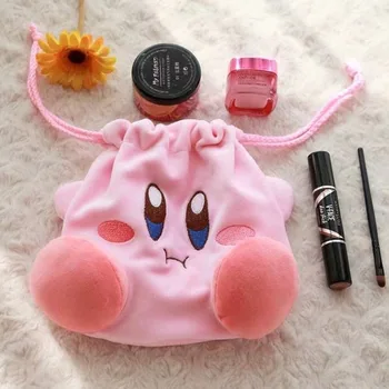 Sıcak Satış Yıldız Kirby Peluş Çanta Oyuncak Peluş İpli Cep İpli Çanta Peluş Sikke Çanta bozuk para cüzdanı peluş oyuncaklar Kız Hediye