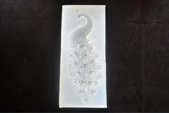 Takı Bulma Aracı Tavuskuşu silikon Kalıp El Yapımı Zanaat Dekorasyon UV Epoksi Reçine Kolye Kolye