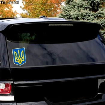Tri Mishki WCS236 12x17cm Küçük Arması Ukrayna araba sticker komik renkli araba çıkartmaları oto otomobil çıkartmaları