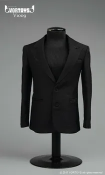 VORTOYS V1009A 1/6 Resmi Siyah Smokin Beyefendi Takım Elbise Modeli Fit 12 