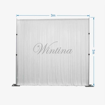 Wintina 3x3M Buz İpek Parti Zemin Asılı Perdeler Gazlı Bez Düğün Dekorasyon Fotoğraf Arka Planında Arka Plan Olay Parti Malzemeleri