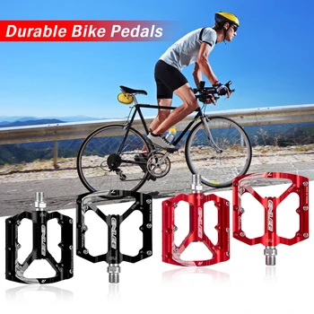 Yeni Dağ bisiklet pedalları Kırmızı Ve Siyah Platformu Alaşım Yol bisiklet pedalları Ultralight MTB Bisiklet Pedalı Bisiklet Aksesuarları