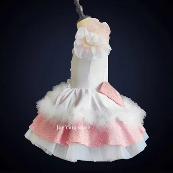 Yeni Pembe Profesyonel Bale Tutu Yetişkin Çocuk Çiçek Bale Elbise Kız Çocuklar İçin Leotard Balerin Elbise Kadın Dans Giyim