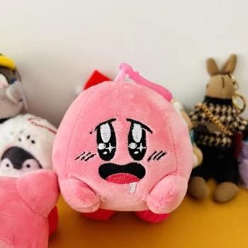 Yıldız Kirby Kawaii anime komik abartılı ifade bebek aksiyon figürü peluş oyuncak kolye kolye dekor anahtarlık Kirby çocuk oyuncakları