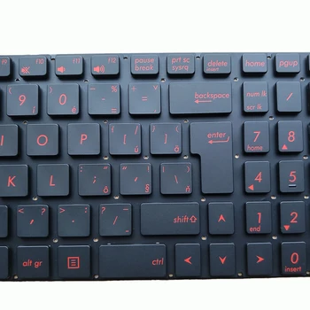 Çek arkadan aydınlatmalı klavye için ASUS GL552 ROG GL552JX GL552V VW VX CZ CS SK Slovakya mavi kırmızı büyük klavye 0KNB0 662GSK00 ışık ile