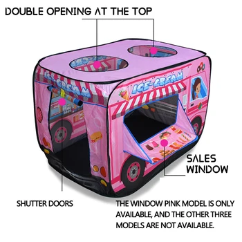Çocuk Çadırı Pop-Up Katlanabilir Oyun oyuncak çadır Açık Oyun Evi itfaiye kamyonu polis arabası Dondurma Araba Çocuk Oyun Evi Otobüs Kapalı
