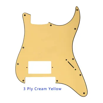 Özel Pleroo Gitar Pickguard - ABD İçin 11 Vida Delikleri İle Floyd Rose Tremolo Köprü PAF Humbucker H Pickguard Hiçbir Kontrol Düğmesi