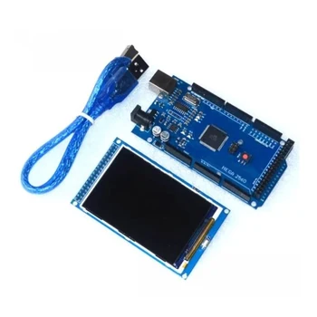Ücretsiz kargo! 3.5 inç TFT LCD ekran modülü Ultra HD 320X480 Arduino için + MEGA 2560 R3 Kurulu ile USB kablosu
